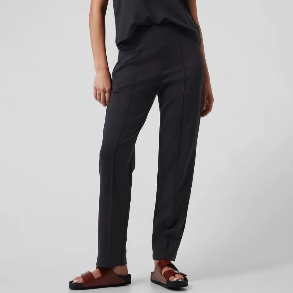 Athleta Black Eastbound Straight Pant, Size 16